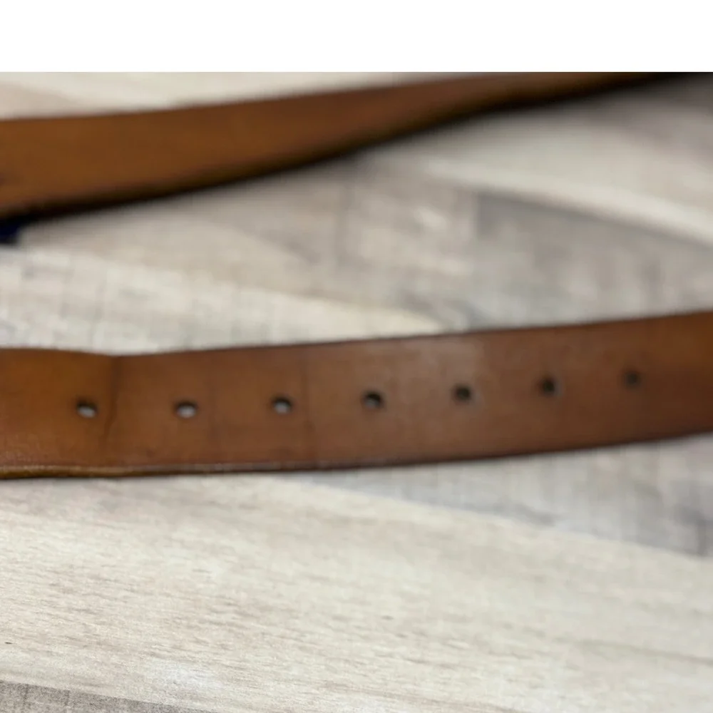 American Eagle Mens Leather Belt 38 Rugged Outdoor Western Gorpcore Streetwear
